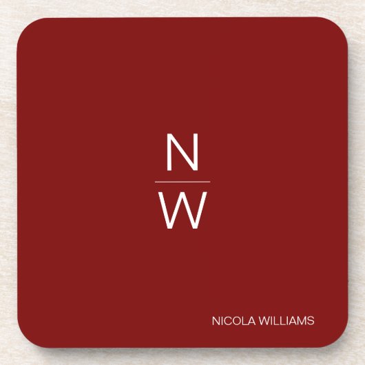 Professionele moderne eenvoudige minimalistische d bier onderzetter (Voorkant)