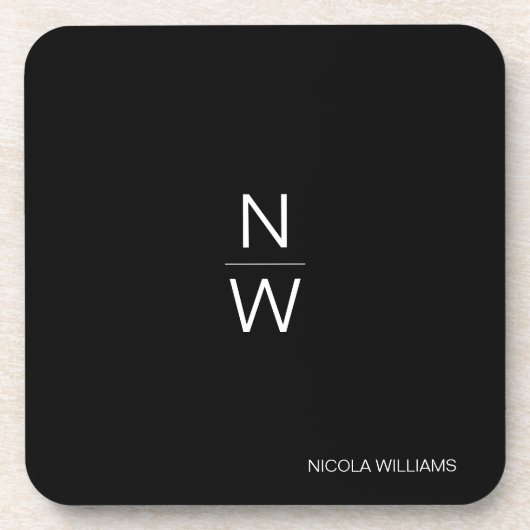 Professionele moderne eenvoudige minimalistische d bier onderzetter (Voorkant)