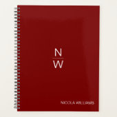 Professionele moderne eenvoudige minimalistische d planner (Voorkant)