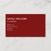 Professionele moderne eenvoudige minimalistische D Visitekaartje (Achterkant)