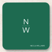 Professionele moderne eenvoudige minimalistische H Bier Onderzetter (Voorkant)