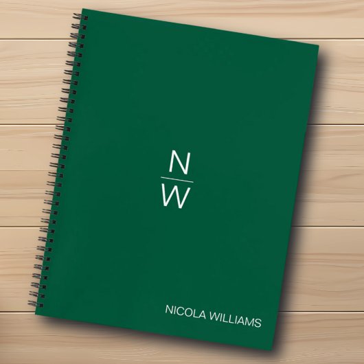 Professionele moderne eenvoudige minimalistische H Notitieboek