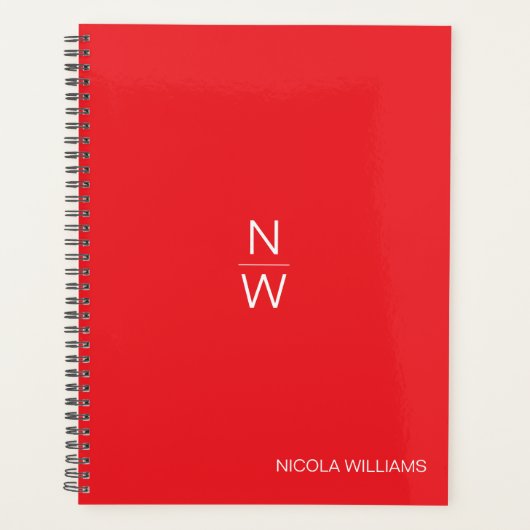 Professionele moderne eenvoudige minimalistische h planner (Voorkant)