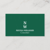 Professionele moderne eenvoudige minimalistische H Visitekaartje (Voorkant)