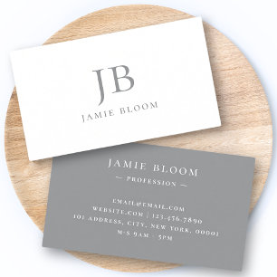 Professionele moderne eenvoudige monogram - Initia Visitekaartje