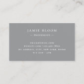 Professionele moderne eenvoudige monogram - Initia Visitekaartje (Achterkant)