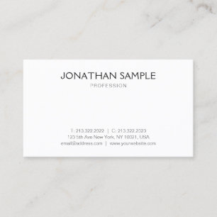 Professionele Moderne Eenvoudige Ontwerp Sjabloon  Visitekaartje
