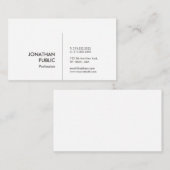 Professionele, moderne, eenvoudige platte laptop visitekaartje (Voorkant / Achterkant)