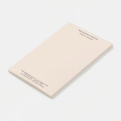 Professionele, moderne, eenvoudige platte Linen Post-it® Notes (Schuin)