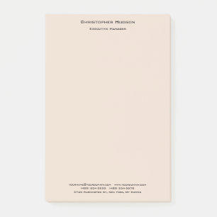 Professionele, moderne, eenvoudige platte Linen Post-it® Notes