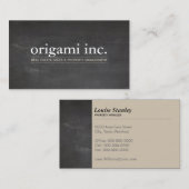 PROFESSIONELE moderne eenvoudige rustieke krijtbor Visitekaartje (Voorkant / Achterkant)