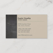 PROFESSIONELE moderne eenvoudige rustieke krijtbor Visitekaartje (Achterkant)