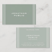 Professionele Moderne Eenvoudige Sjabloon Elegant Visitekaartje (Voorkant / Achterkant)