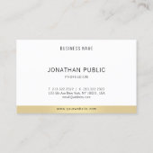 Professionele Moderne Eenvoudige Sjabloon Elegant  Visitekaartje (Achterkant)