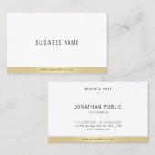 Professionele Moderne Eenvoudige Sjabloon Elegant  Visitekaartje (Voorkant / Achterkant)