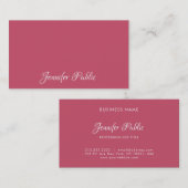 Professionele Moderne Eenvoudige Sjabloon Elegant  Visitekaartje (Voorkant / Achterkant)