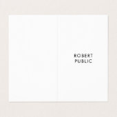 Professionele, moderne, eenvoudige Sjabloon gevouw Visitekaartje (Buitenkant ongevouwen)