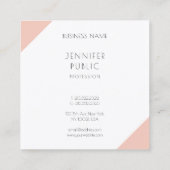 Professionele, moderne, eenvoudige Sjabloon Vierkante Visitekaartje (Achterkant)