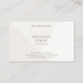 Professionele, moderne, eenvoudige Sjabloon Visitekaartje (Achterkant)