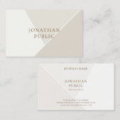 Professionele, moderne, eenvoudige Sjabloon Visitekaartje (Voorkant / Achterkant)