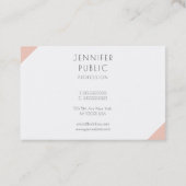 Professionele, moderne, eenvoudige Sjabloon Visitekaartje (Achterkant)