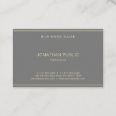 Professionele, moderne, eenvoudige Sjabloon Visitekaartje (Achterkant)