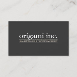 PROFESSIONELE moderne eenvoudige slimme houtskool Visitekaartje