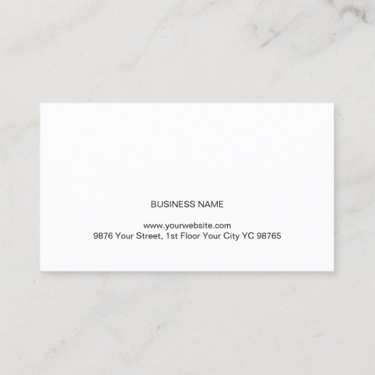 Professionele Moderne Eenvoudige Textuur Blauwe Co Visitekaartje (Achterkant)