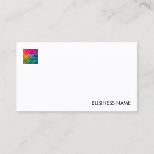 Professionele Moderne Elegant Company Logo Sjabloo Visitekaartje (Voorkant)