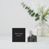 Professionele moderne elegante aangepaste foto en  visitekaartje (Staand voorkant)