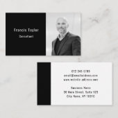 Professionele moderne elegante aangepaste foto en  visitekaartje (Voorkant / Achterkant)