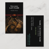 Professionele moderne elegante aarde visitekaartje (Voorkant / Achterkant)