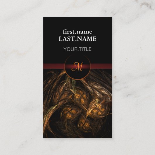 Professionele moderne elegante aarde visitekaartje (Voorkant)