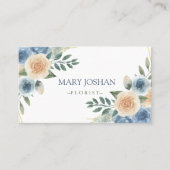 Professionele moderne elegante bloemist visitekaartje (Voorkant)