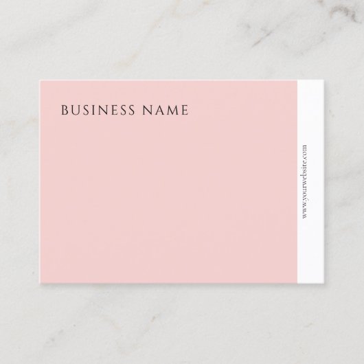 Professionele Moderne Elegante Blush Roze Minimali Visitekaartje (Voorkant)