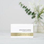 Professionele, moderne, elegante Creative Gold-loo Visitekaartje (Staand voorkant)