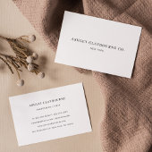 Professionele Moderne Elegante Duidelijke Witte Mi Visitekaartje