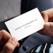 Professionele Moderne Elegante Duidelijke Witte Mi Visitekaartje