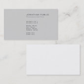 Professionele Moderne Elegante Eenvoudige Duidelij Visitekaartje (Voorkant / Achterkant)