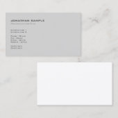 Professionele Moderne Elegante Eenvoudige Duidelij Visitekaartje (Voorkant / Achterkant)