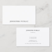 Professionele Moderne Elegante Eenvoudige Ontwerp  Visitekaartje (Voorkant / Achterkant)