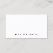 Professionele Moderne Elegante Eenvoudige Ontwerp Visitekaartje (Voorkant)