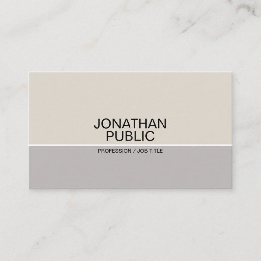 Professionele Moderne Elegante Eenvoudige Ontwerps Visitekaartje (Voorkant)