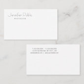 Professionele Moderne Elegante Eenvoudige Sjabloon Visitekaartje (Voorkant / Achterkant)