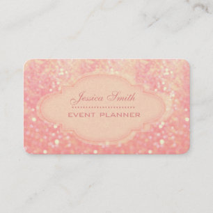 Professionele moderne elegante glitter bokeh visitekaartje