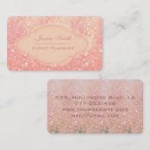 Professionele moderne elegante glitter bokeh visitekaartje (Voorkant / Achterkant)