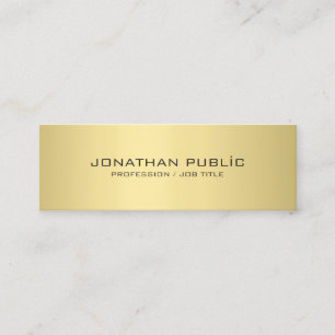 Professionele, moderne, elegante Gold look Mini Visitekaartje