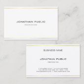 Professionele, moderne, elegante Gold Stripes Eenv Visitekaartje (Voorkant / Achterkant)
