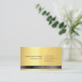 Professionele, moderne, elegante Gold-vormgeving Visitekaartje (Staand voorkant)