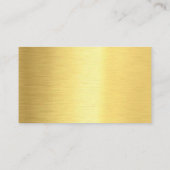 Professionele, moderne, elegante Gold-vormgeving Visitekaartje (Achterkant)